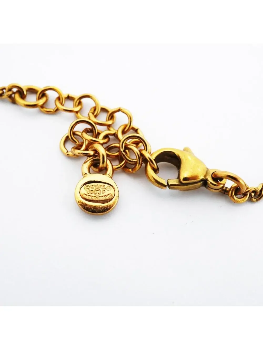 Chanel Cc Logo Clover Pendant Necklace #288078C90B